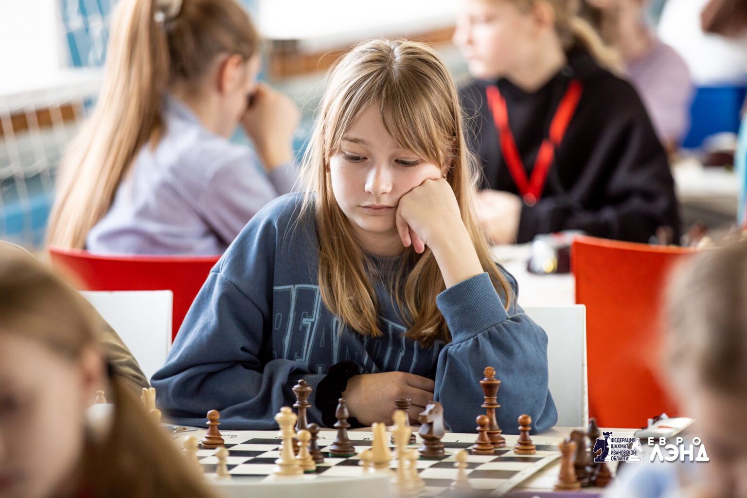 Sofia Gaer and Mikhail Markov at the start of FIDE World Cup for boys and girls in Batumi 
