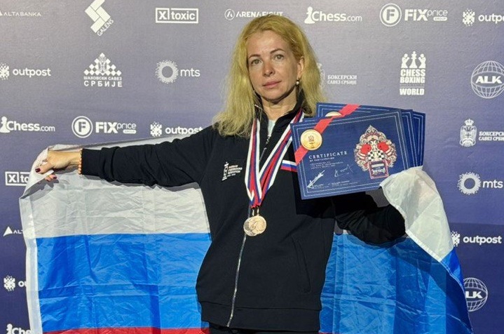Ольга Дружинина завоевала три медали на чемпионате мира по шахбоксу