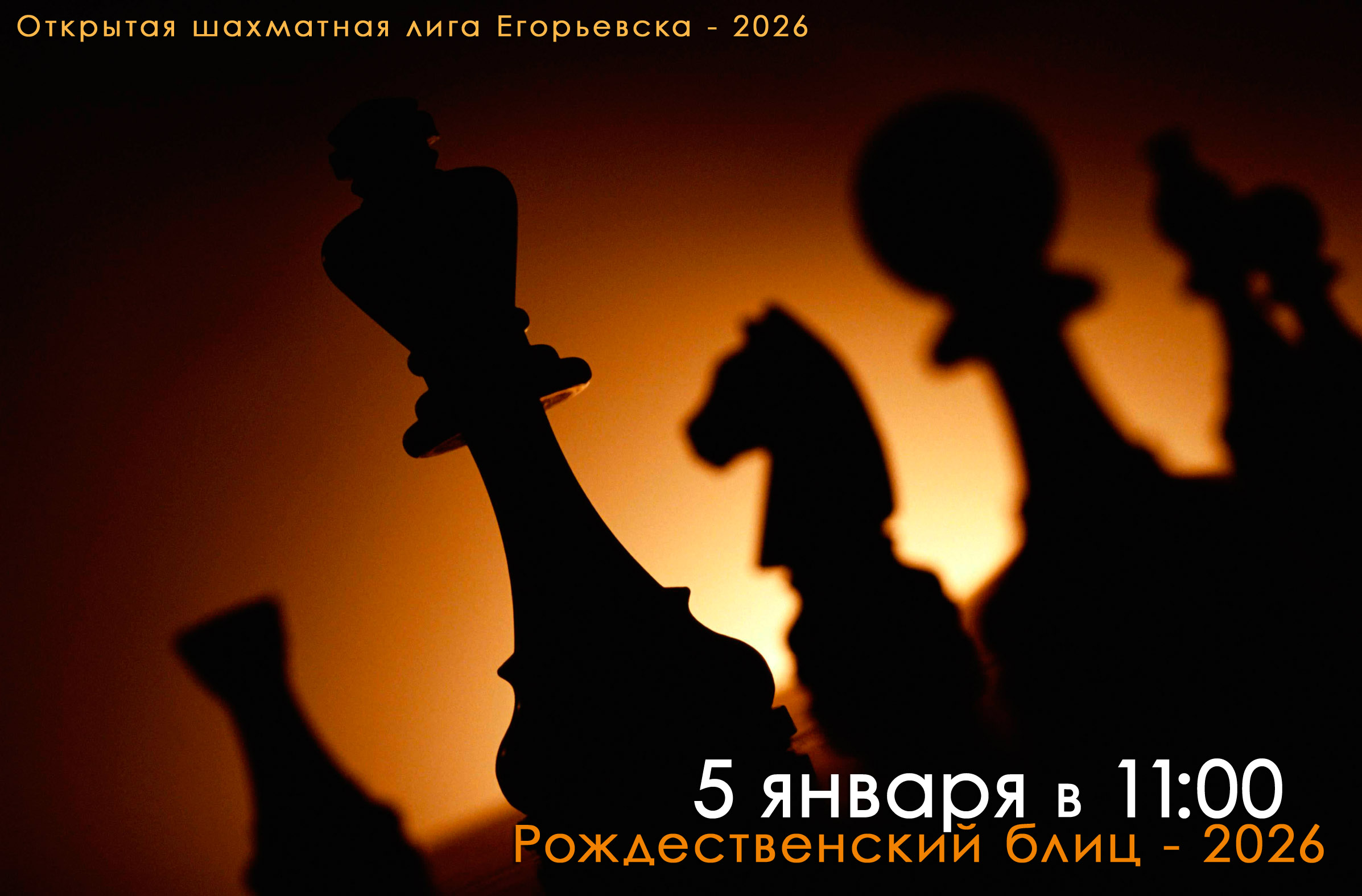 Приглашаем в подмосковный Егорьевск на шахматный турнир