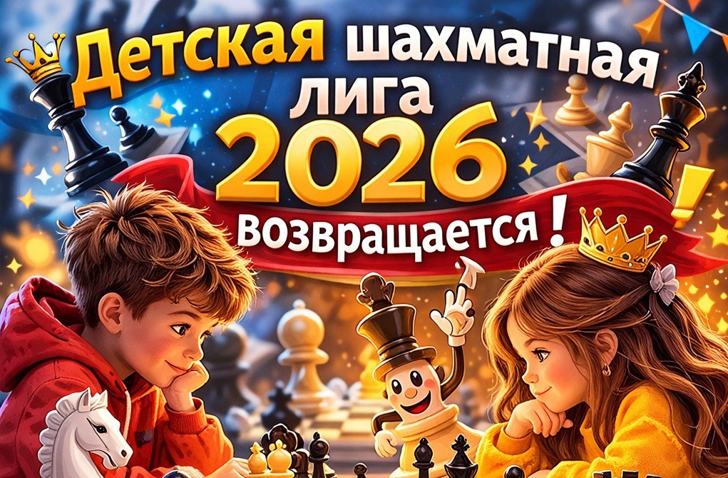 Детская шахматная лига 2026 возвращается!