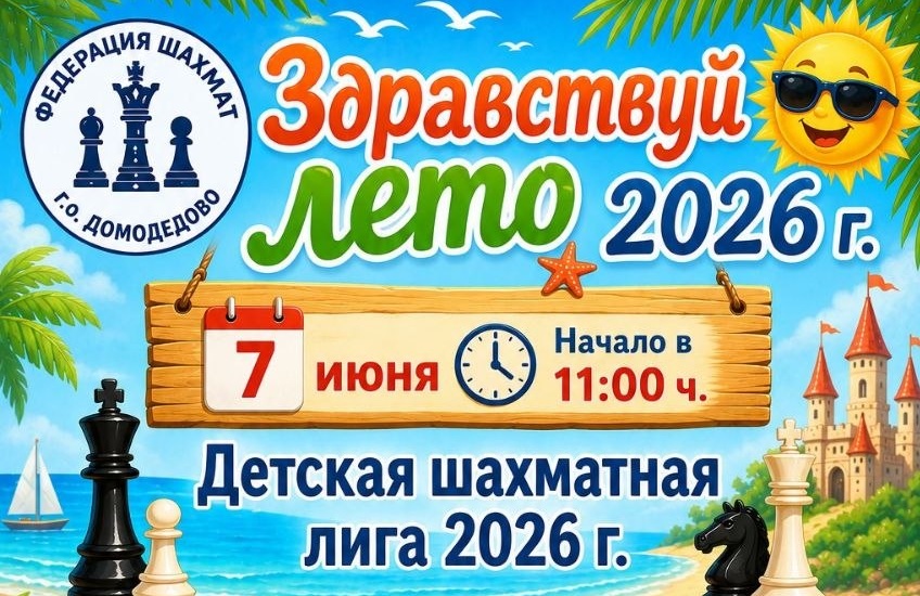 Приглашаем на самый летний этап «Детской шахматной лиги»!